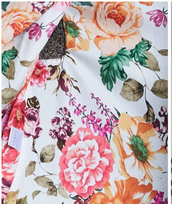 Calù nero foliage e Sciumara in seta