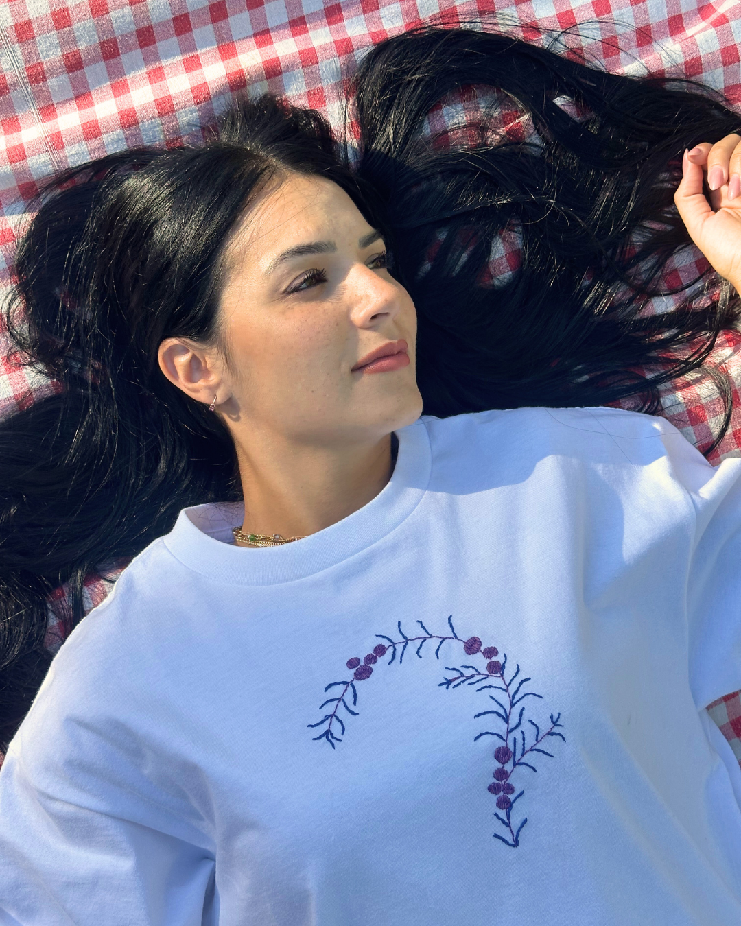 T-shirt Ricamo Ginepro