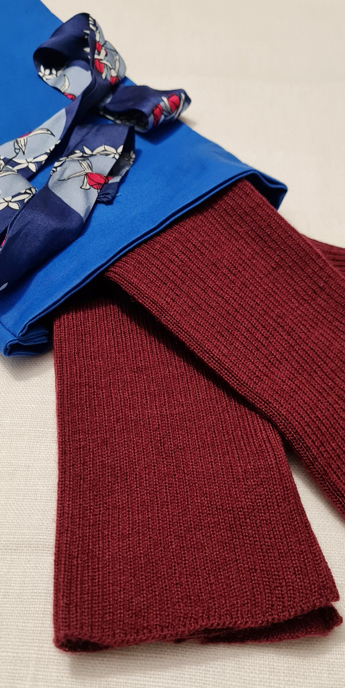 Alligrà • sleeves in burgundy merino wool