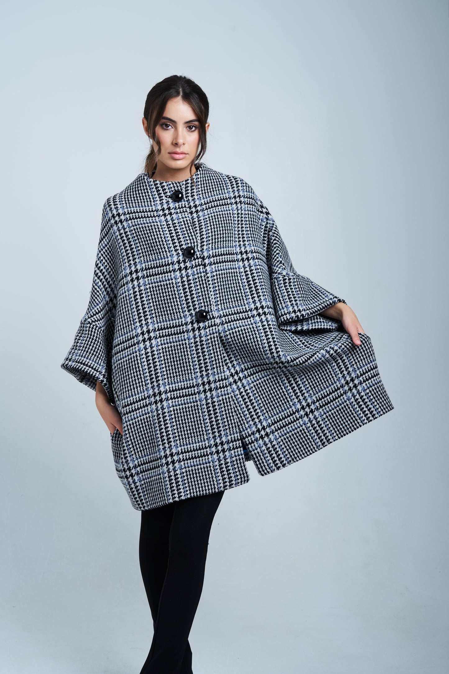 Pre order Calù • Cappotto in lana principe di galles