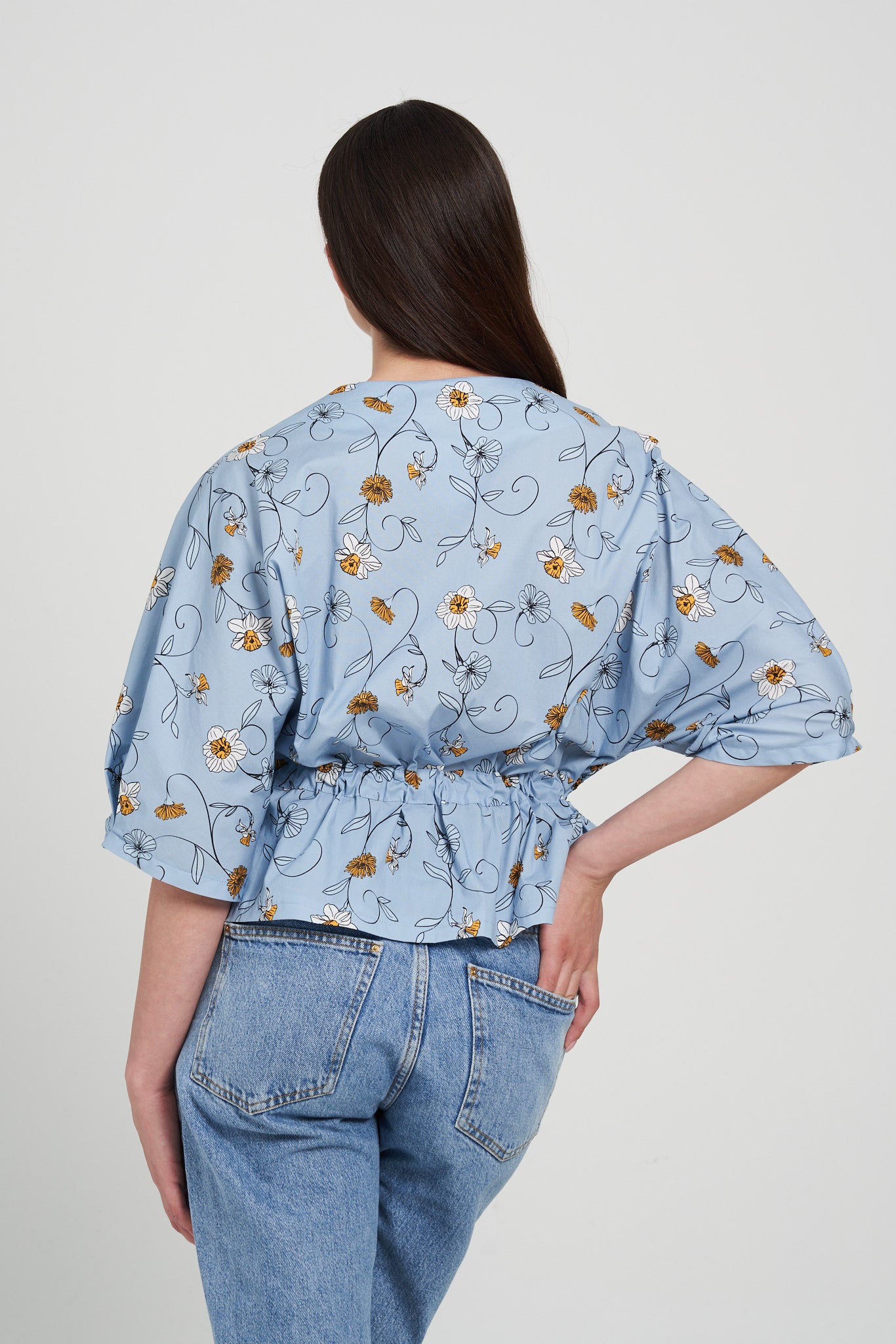 Blusa Suài - Levante Azzurro Polvere