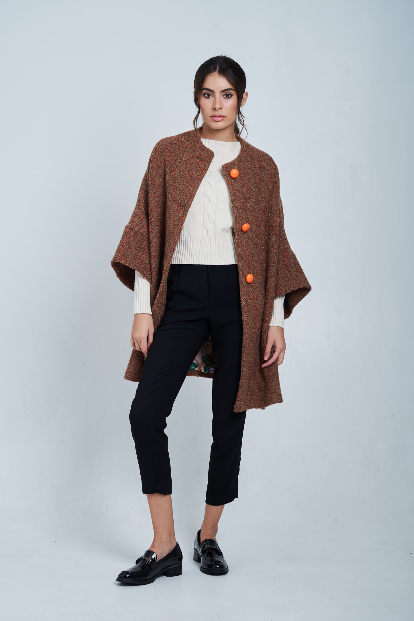 Pre-Order Calù • Cappotto in lana e alpaca terracotta