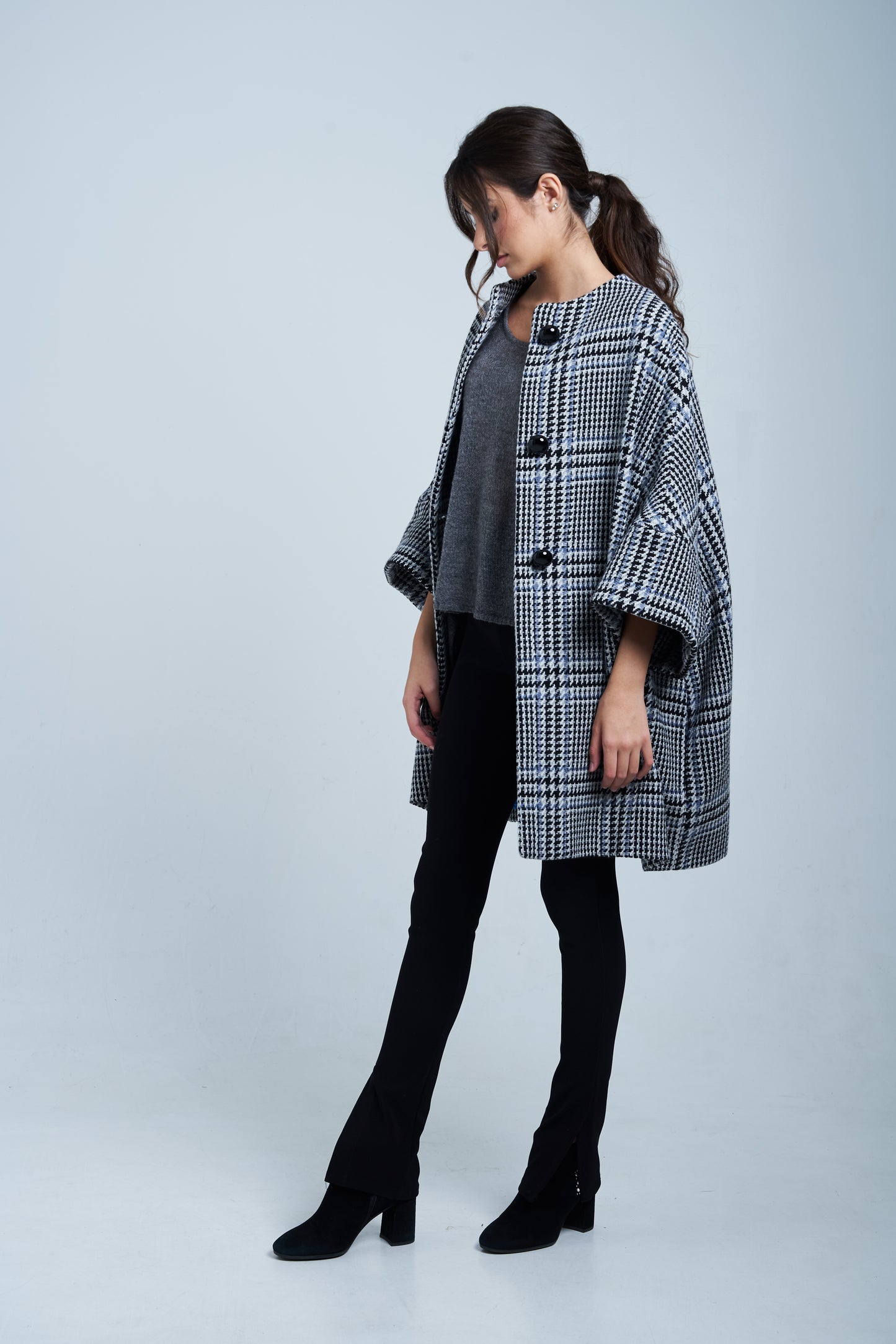 Pre order Calù • Cappotto in lana principe di galles