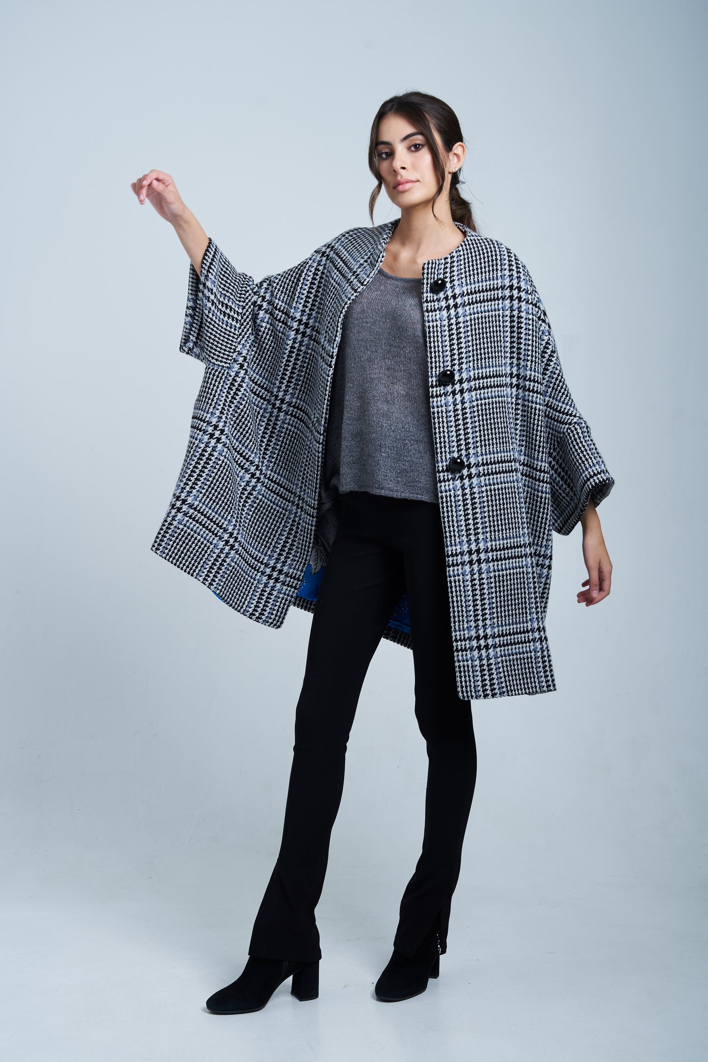 Pre order Calù • Cappotto in lana principe di galles
