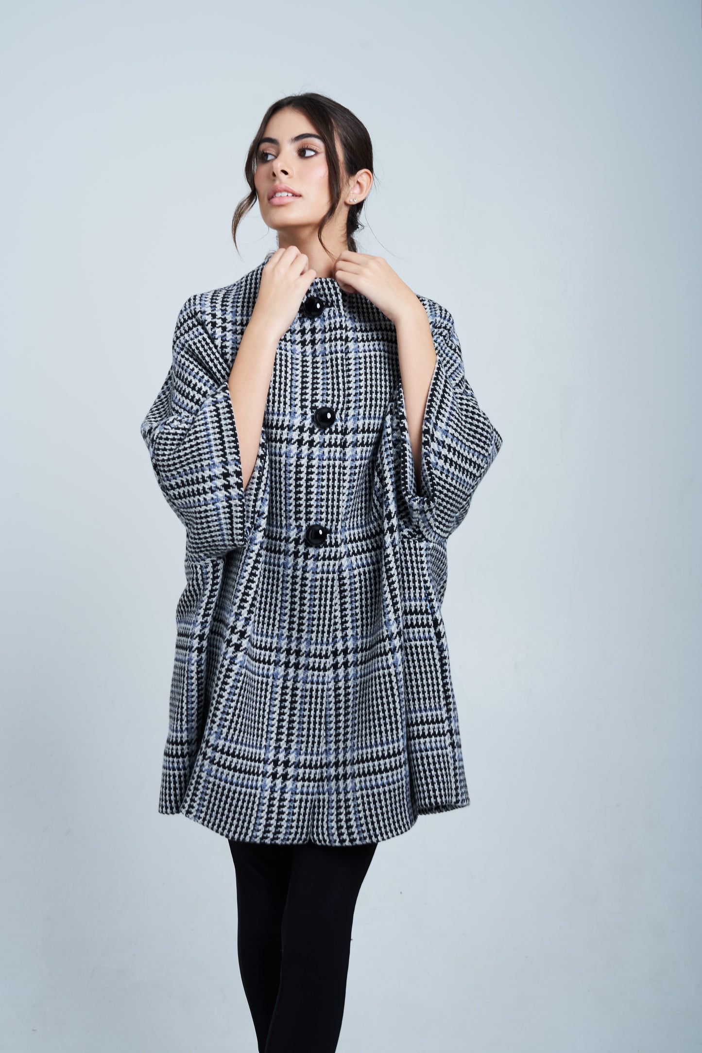 Pre order Calù • Cappotto in lana principe di galles