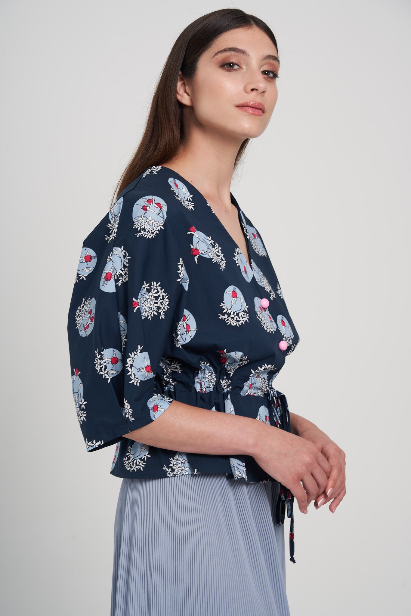 Blusa Suài - Maestrale Blu