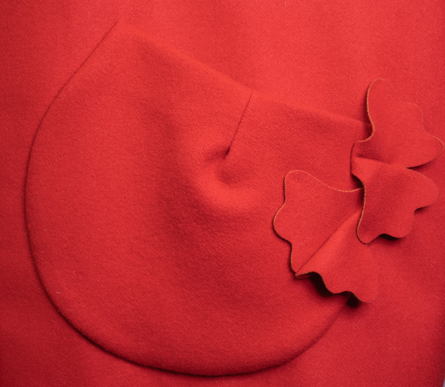 Calù Persefone • Cappotto in lana e cachemire rosso