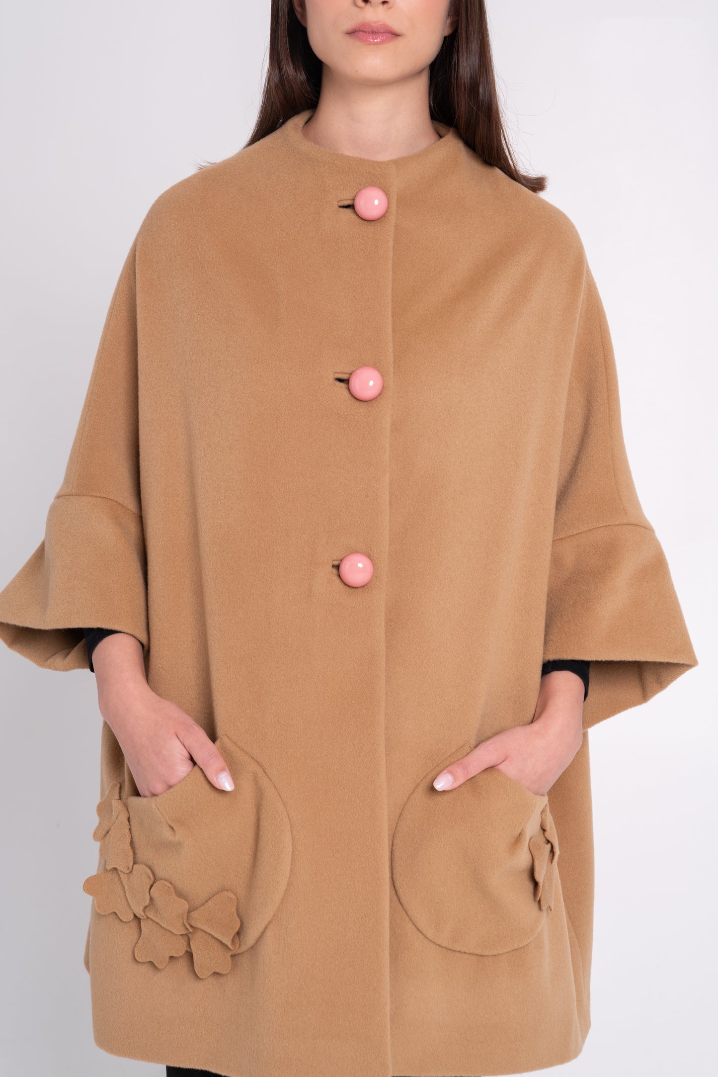 Calù Persefone • Cappotto in lana e cachemire cammello6
