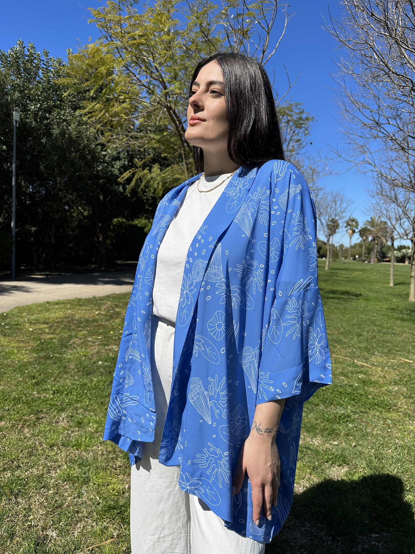 Kimono Rissoli - Acqua azzurro