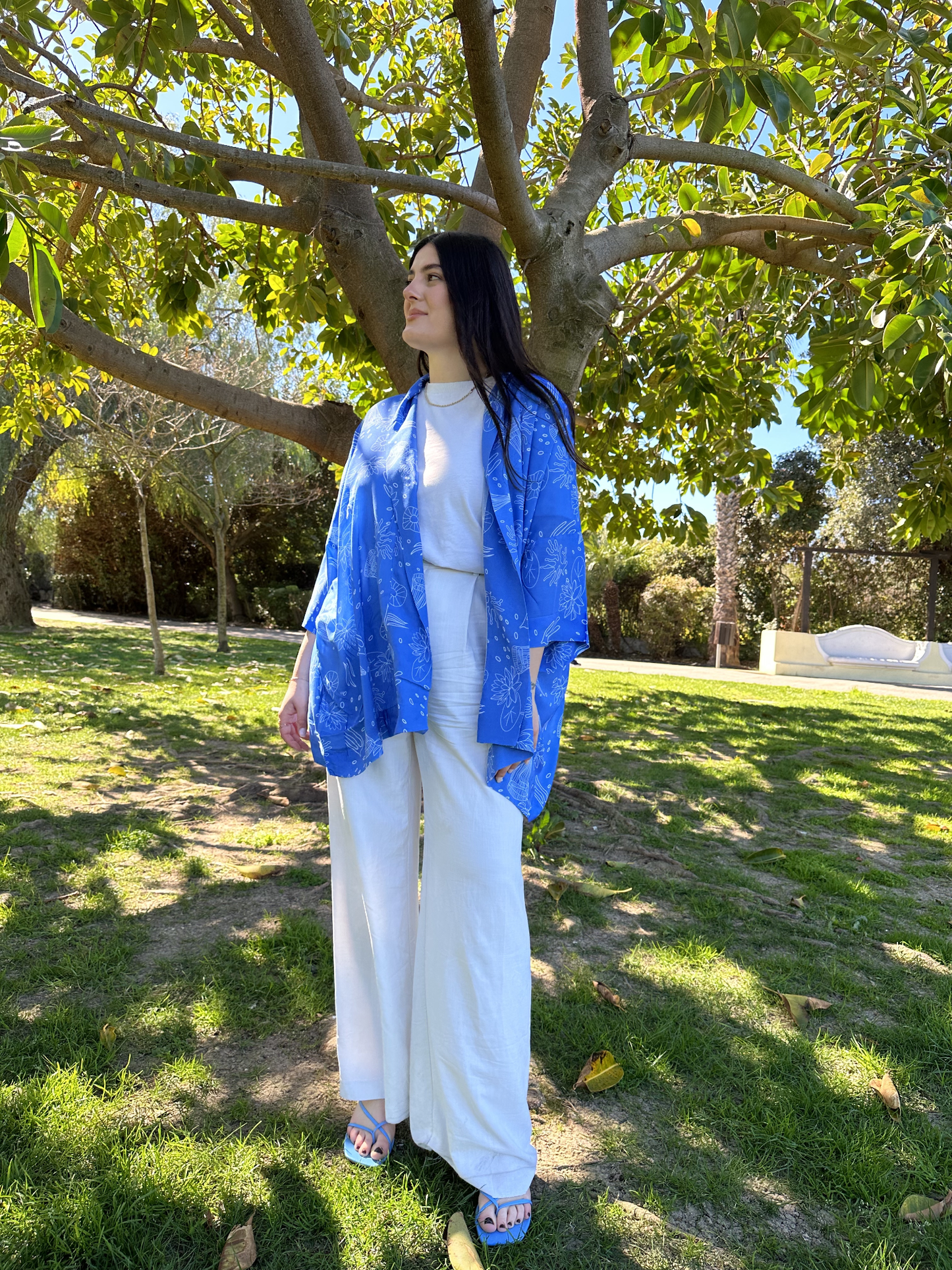 Kimono Rissoli - Acqua azzurro