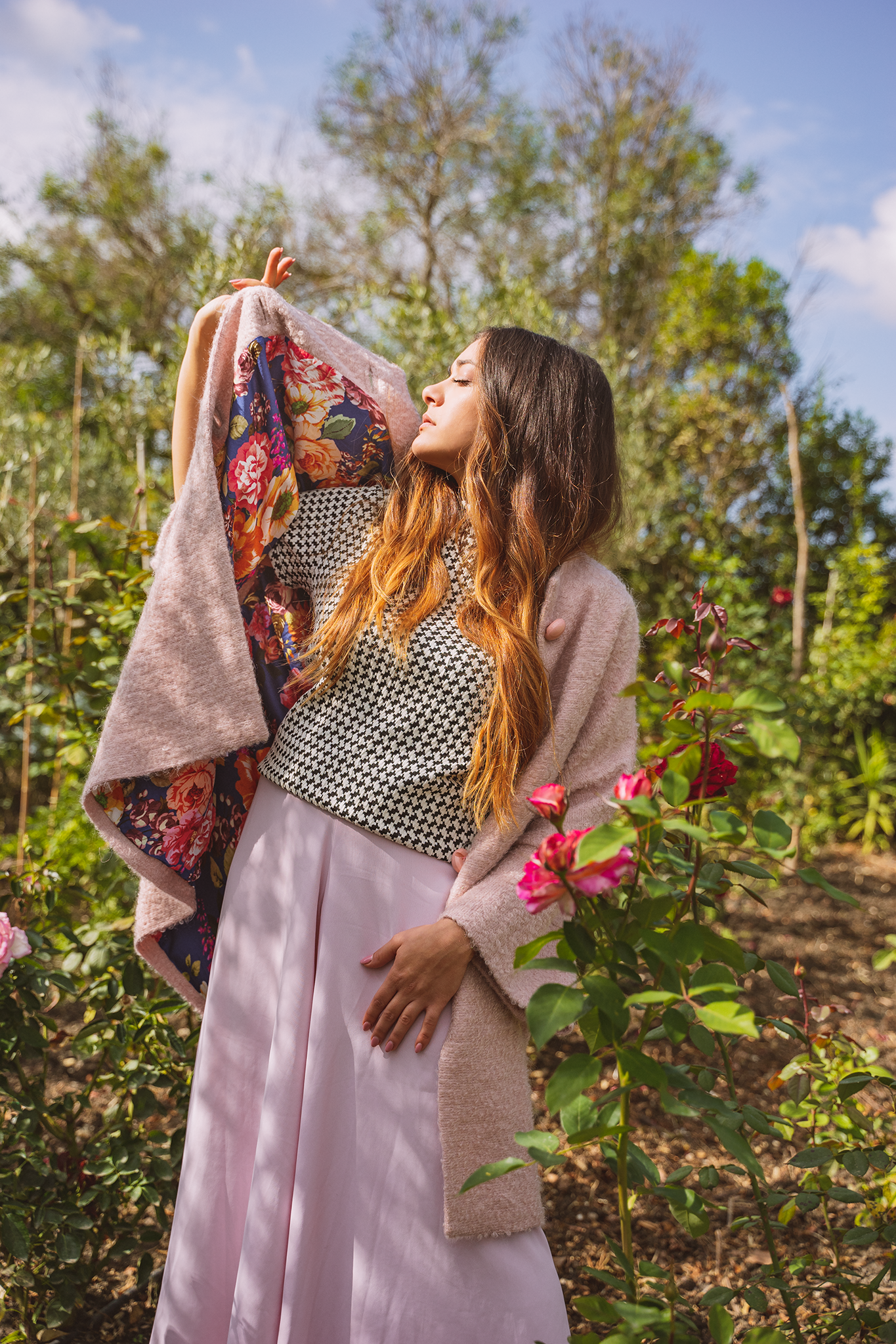 Calù • Preorder cappotto in bouclè rosa