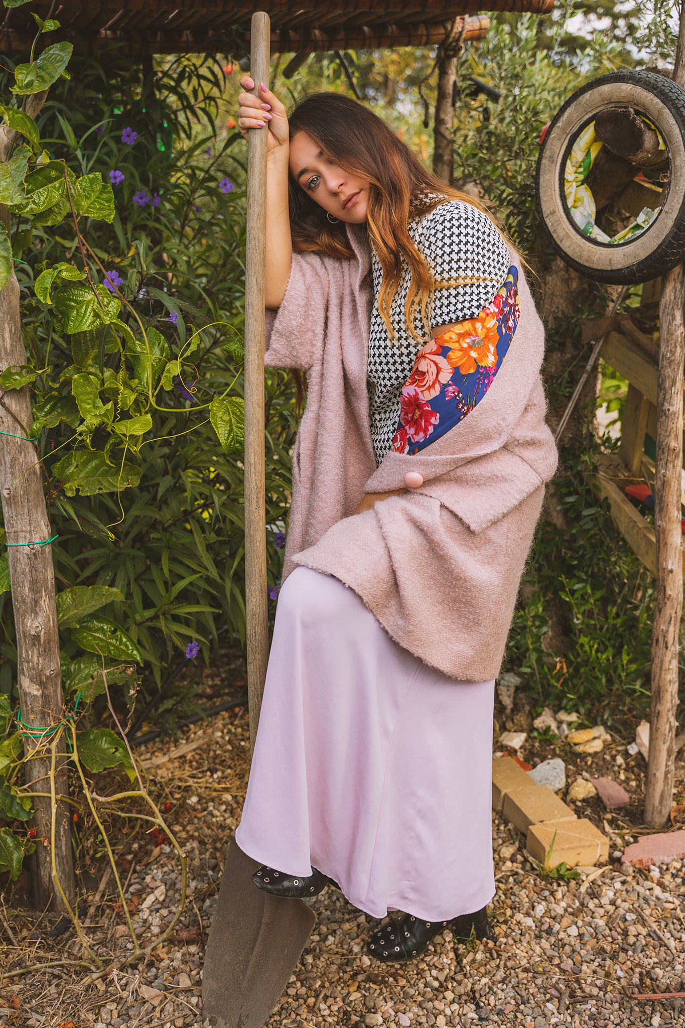 Calù • Preorder cappotto in bouclè rosa