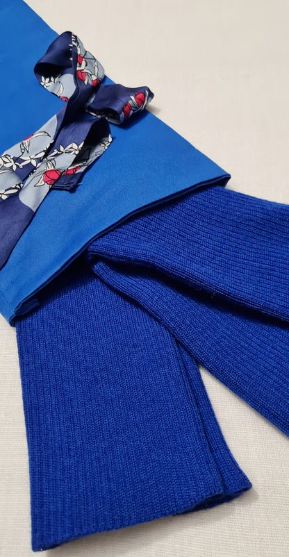 Alligrà • manicotti in lana merinos blu