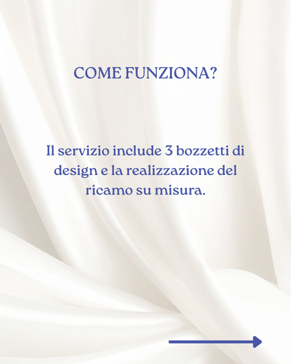 La tua firma - Servizio di ricamo a mano delle iniziali