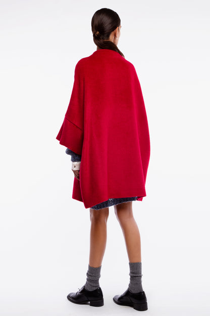 Calù • Coat in red alpaca