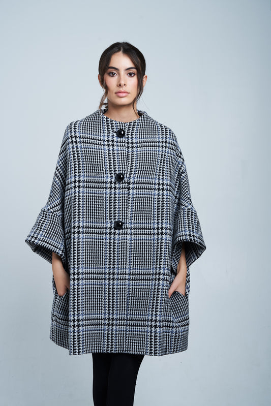Pre order Calù • Cappotto in lana principe di galles