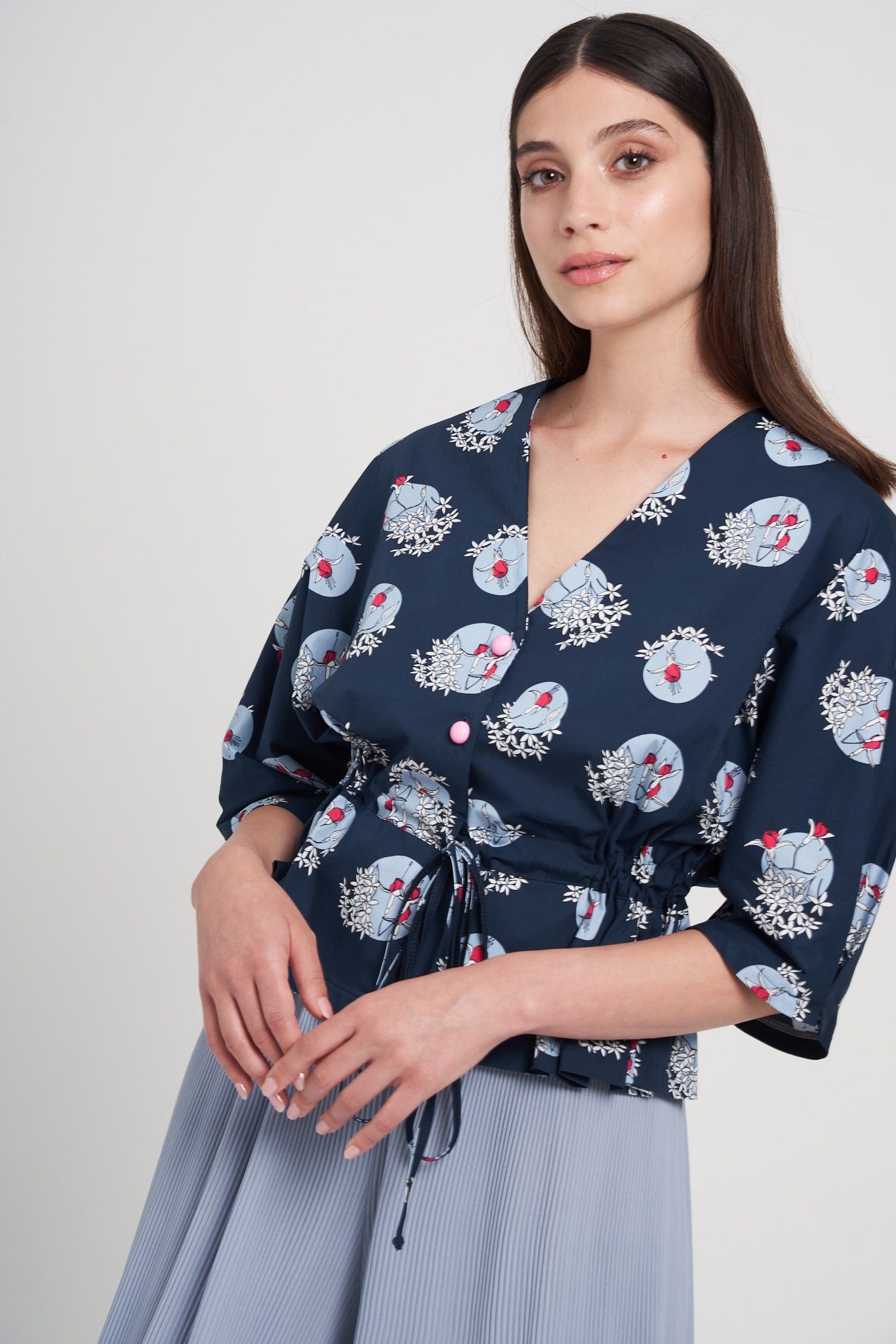 Blusa Suài - Maestrale Blu