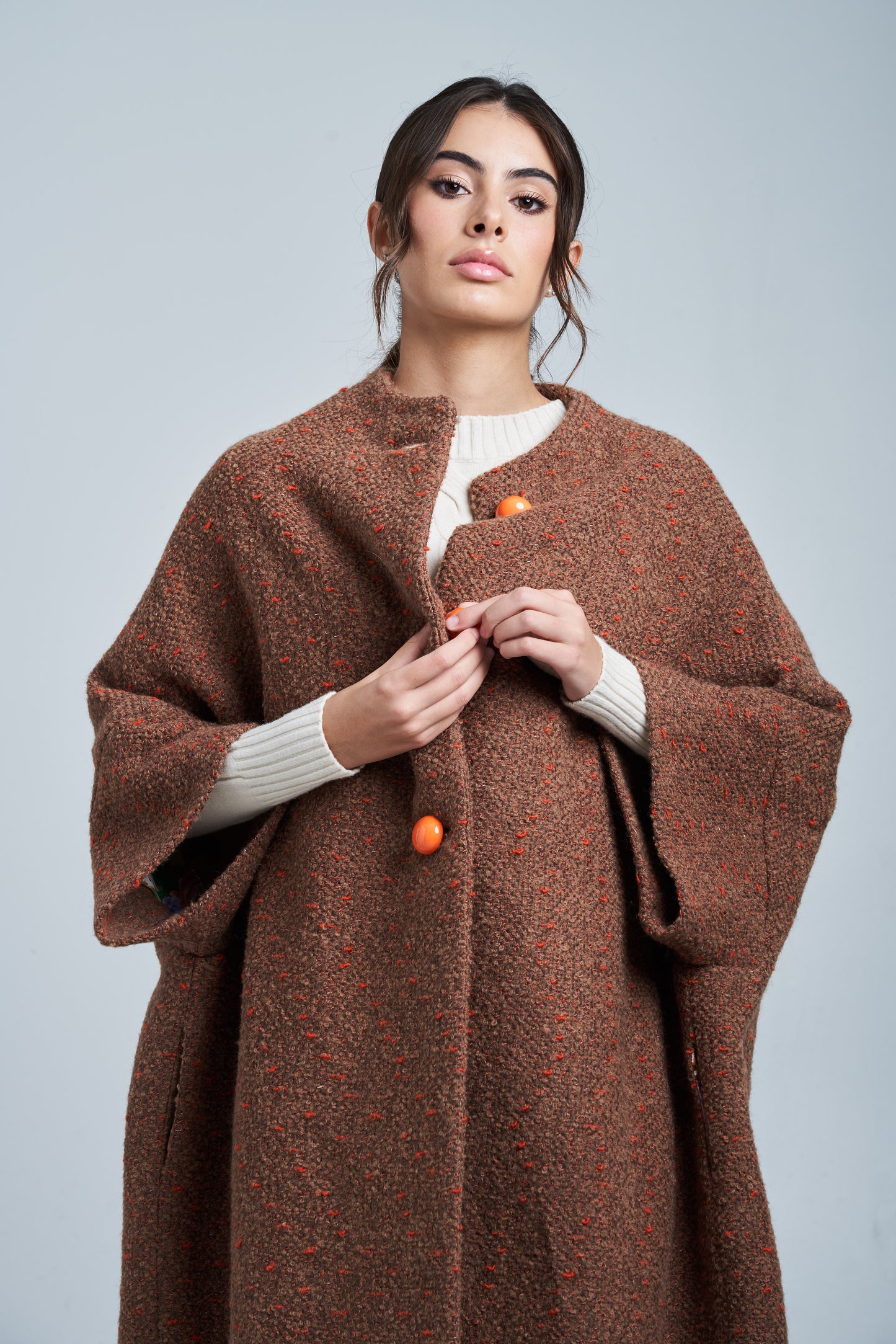 Calù • Cappotto in lana e alpaca terracotta