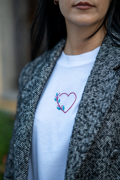 Ricamo cuore SINCERO