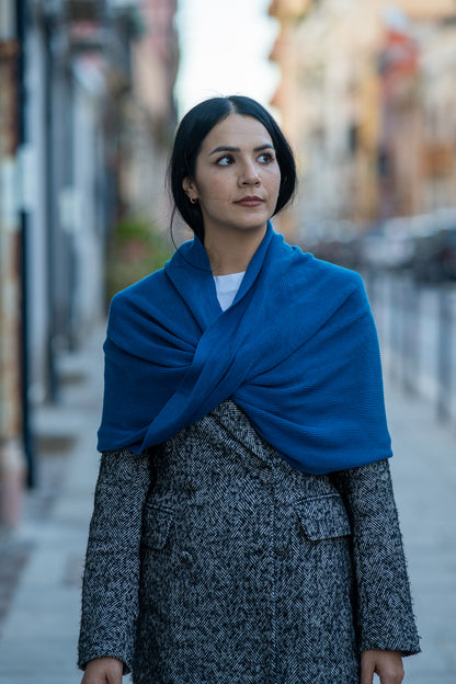 Alligrà • Scaldacuore in lana extra fine merino ottanio