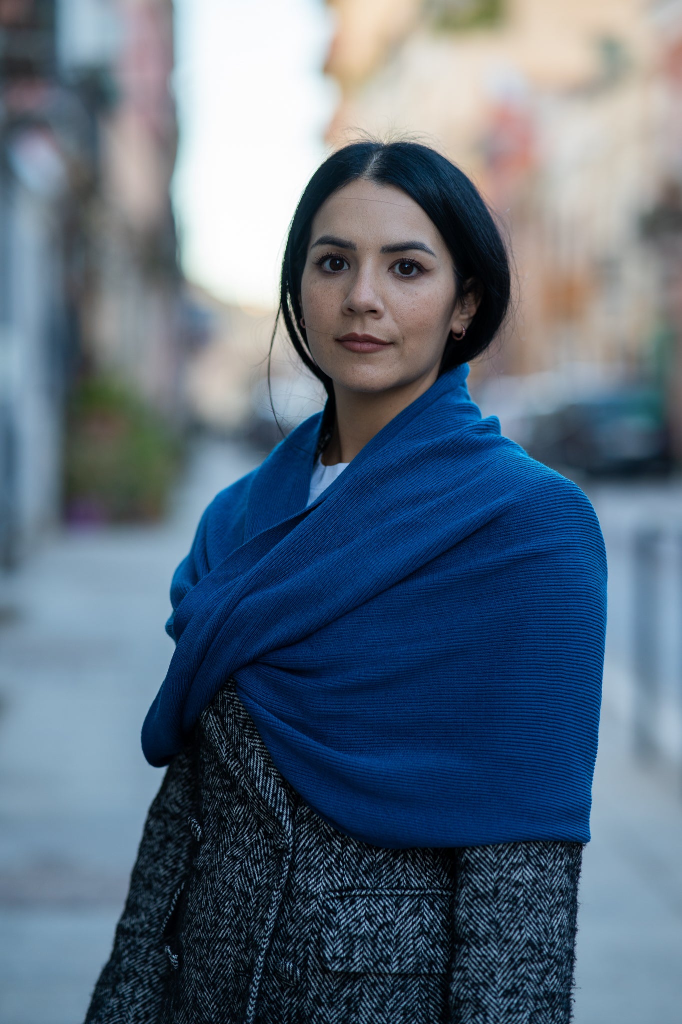 Alligrà • Scaldacuore in lana extra fine merino ottanio