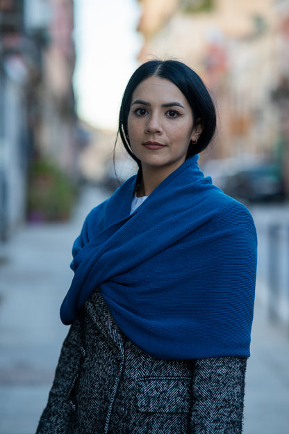 Alligrà • Scaldacuore in lana extra fine merino ottanio