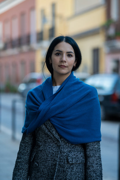 Alligrà • Scaldacuore in lana extra fine merino ottanio