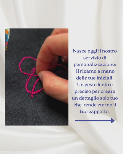 La tua firma - Servizio di ricamo a mano delle iniziali