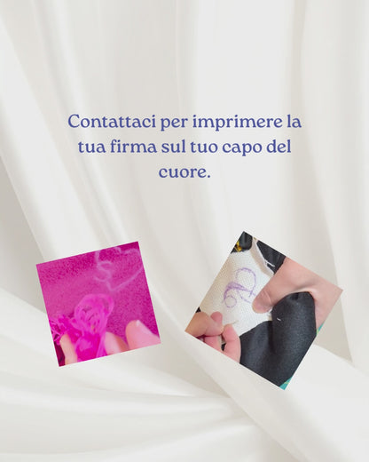 La tua firma - Servizio di ricamo a mano delle iniziali