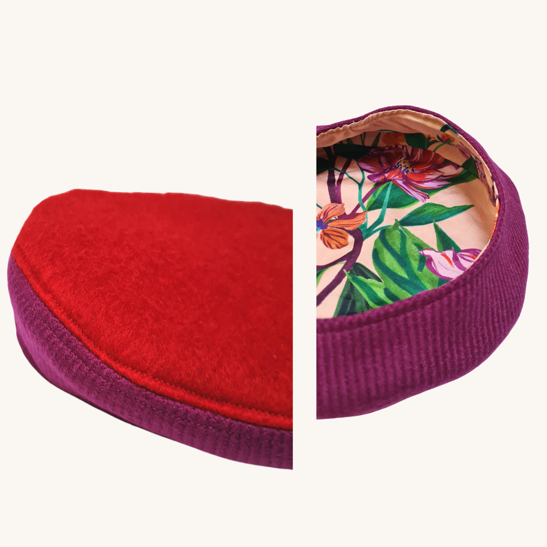 Alligrà • Beret mix&amp;match red/purple