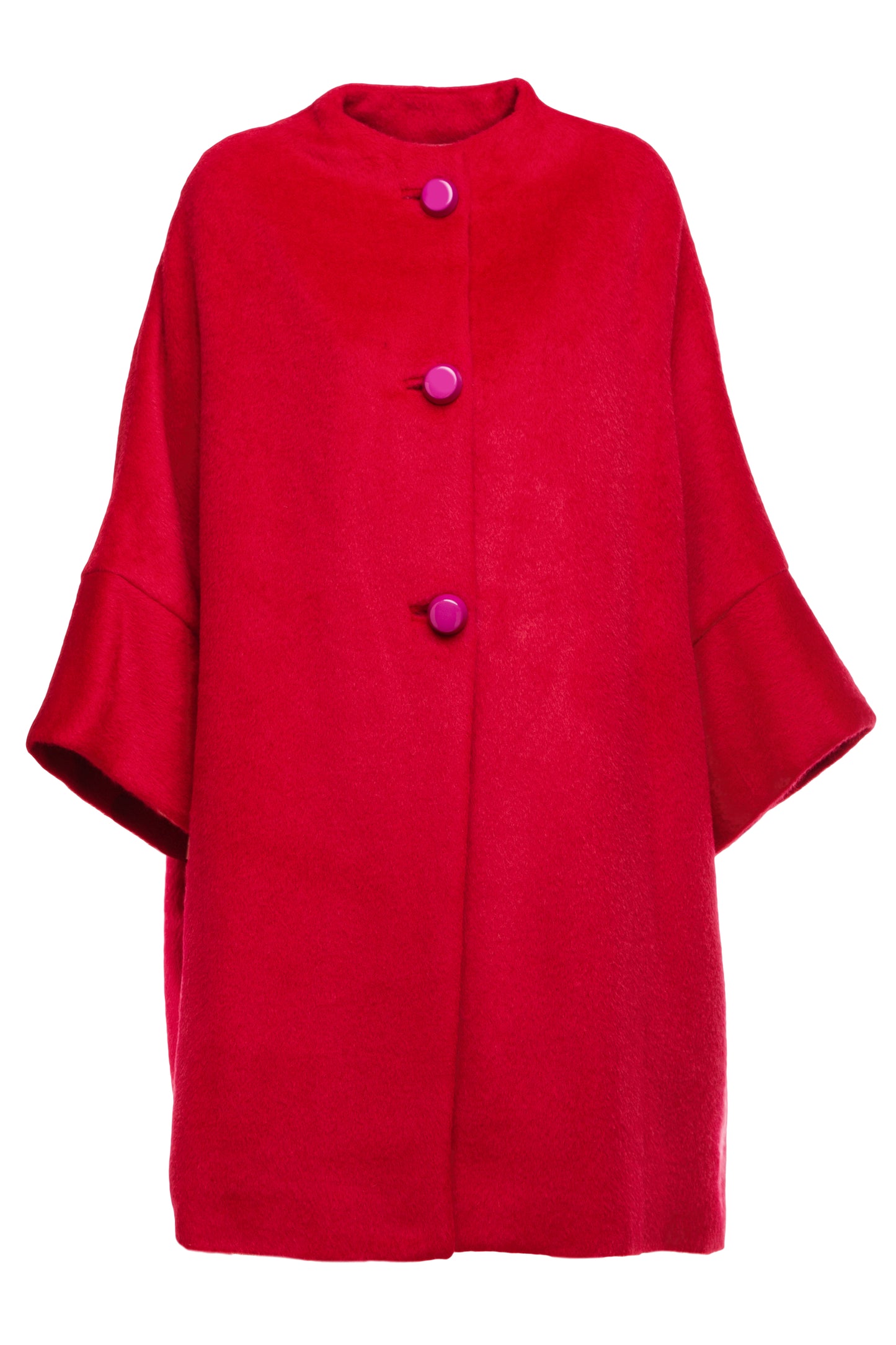 Calù • Coat in red alpaca