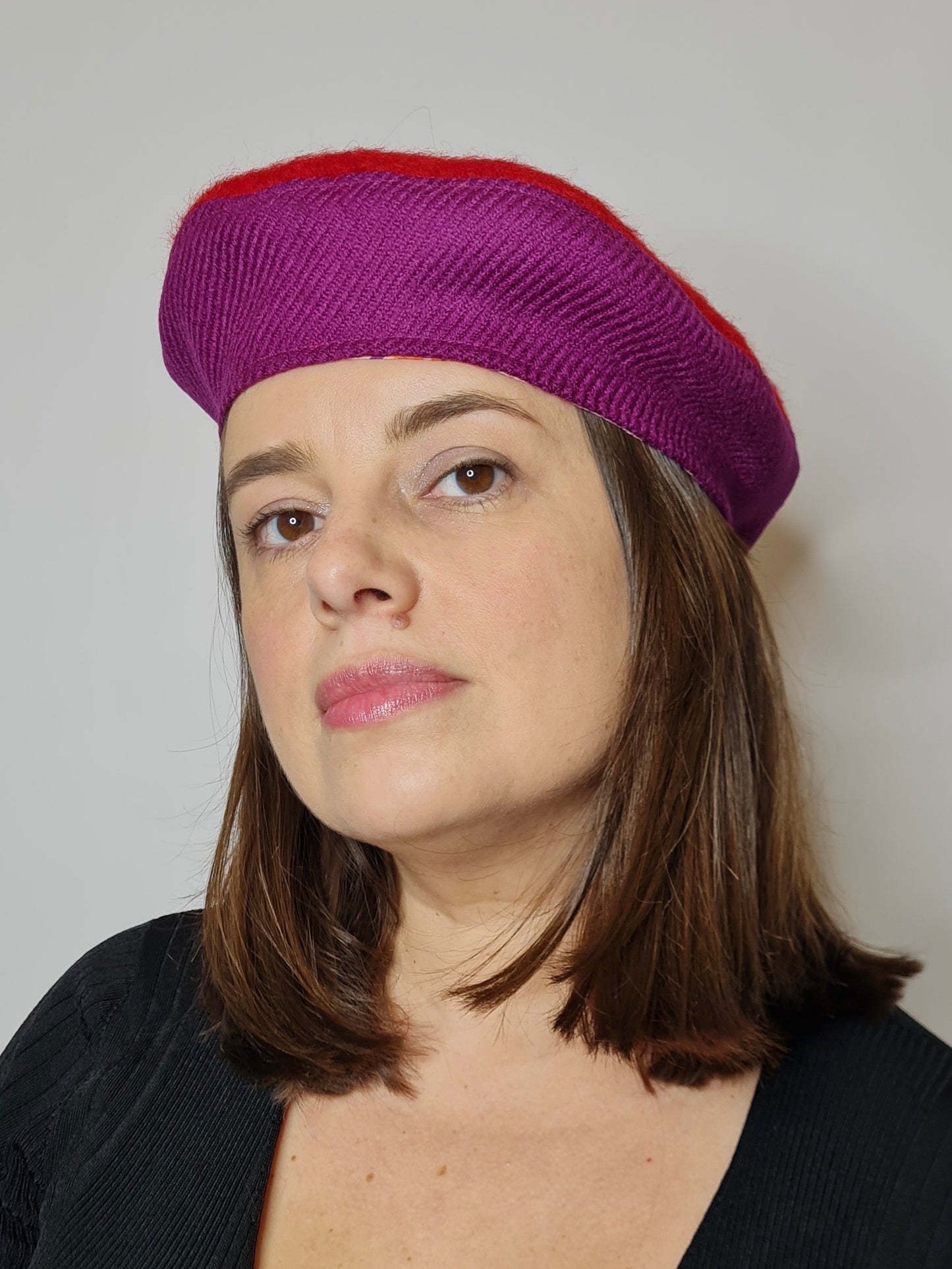 Alligrà • Beret mix&amp;match red/purple