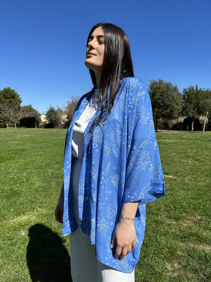 Kimono Rissoli - Acqua azzurro