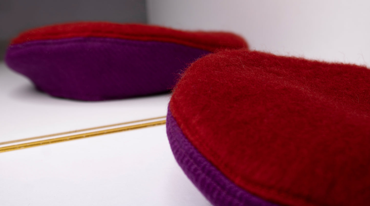 Alligrà • Beret mix&amp;match red/purple